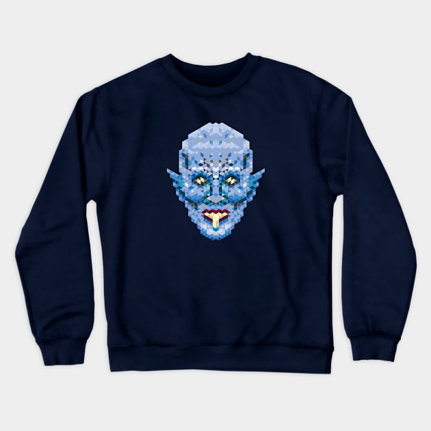 Master Vampire - Triangular Pixellation Crewneck Sweatshirt by SevenHundred